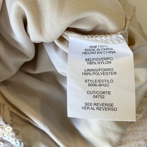 City Triangles Women Dress M Gold lining Geometric Sheath 3/4 Sleeve Knee Length - Picture 3 of 12